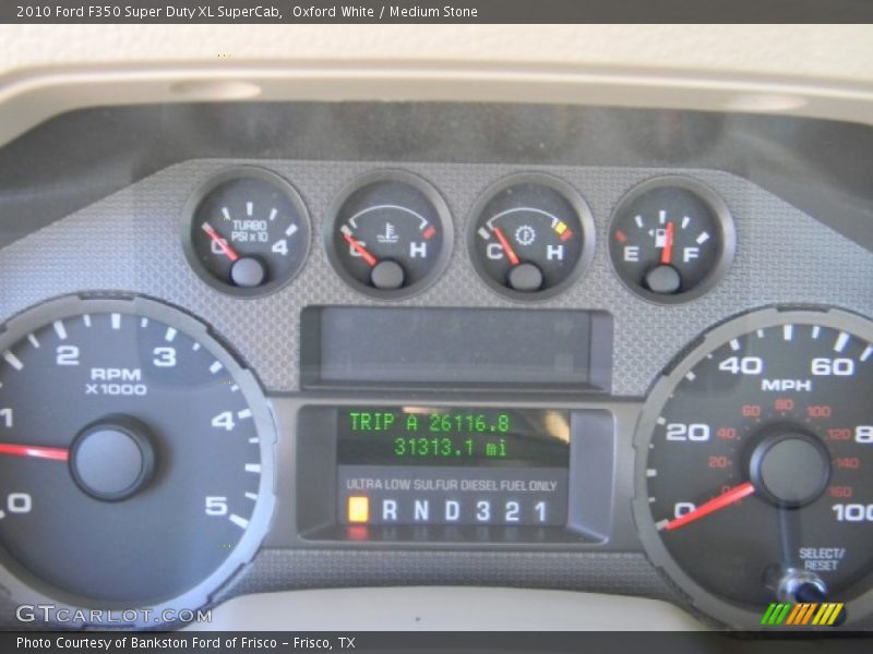 Oxford White / Medium Stone 2010 Ford F350 Super Duty XL SuperCab
