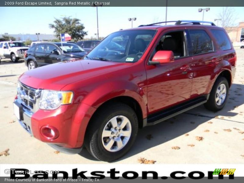 Sangria Red Metallic / Charcoal 2009 Ford Escape Limited