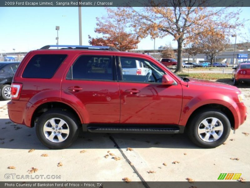 Sangria Red Metallic / Charcoal 2009 Ford Escape Limited