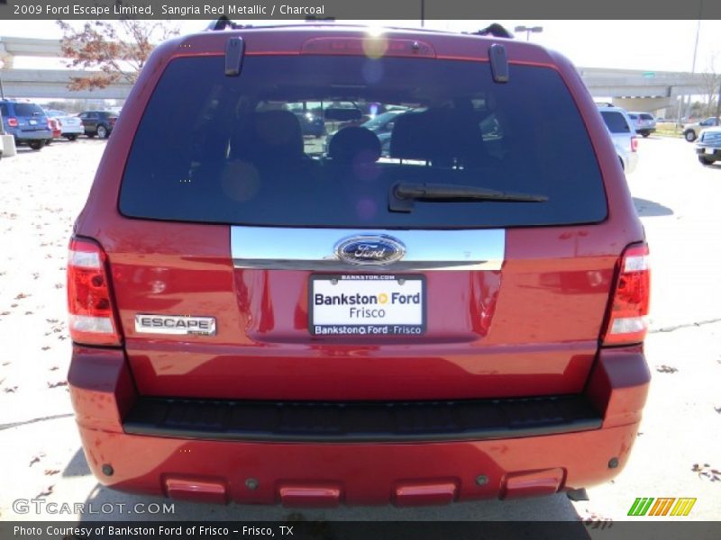 Sangria Red Metallic / Charcoal 2009 Ford Escape Limited