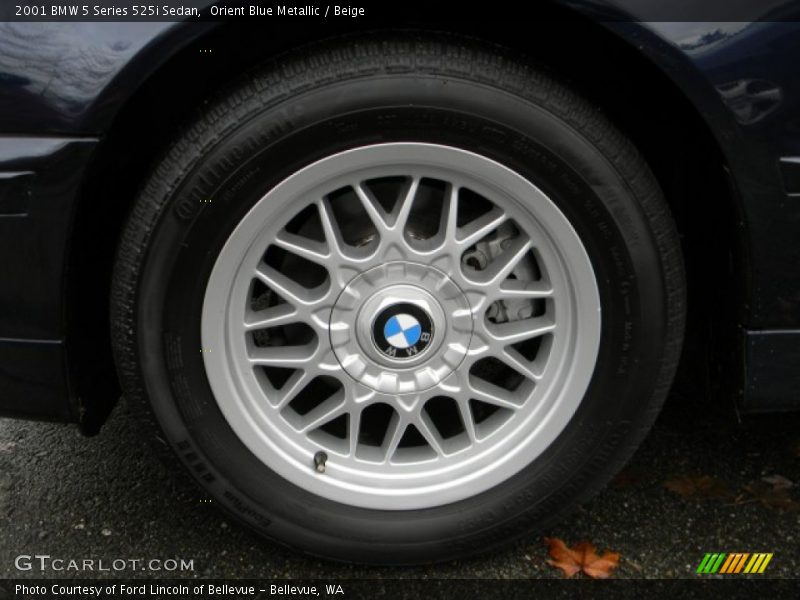 Orient Blue Metallic / Beige 2001 BMW 5 Series 525i Sedan
