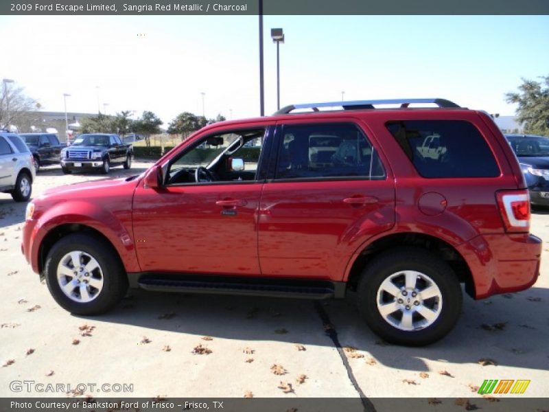 Sangria Red Metallic / Charcoal 2009 Ford Escape Limited