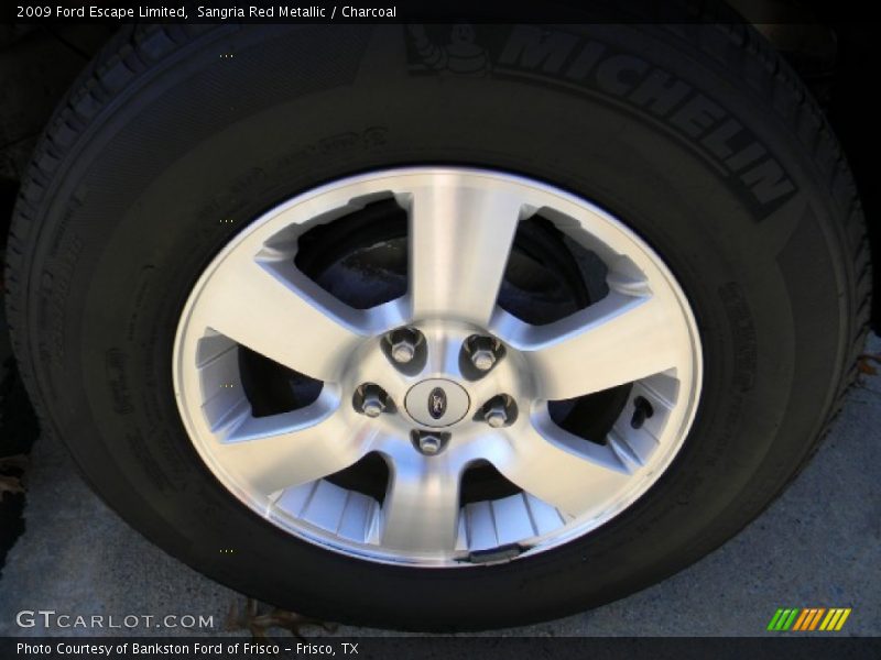 Sangria Red Metallic / Charcoal 2009 Ford Escape Limited