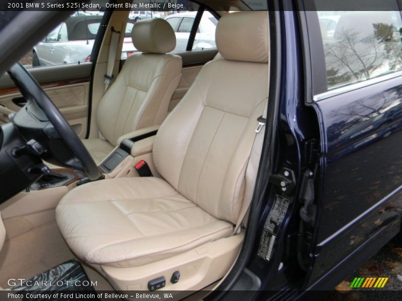 Orient Blue Metallic / Beige 2001 BMW 5 Series 525i Sedan