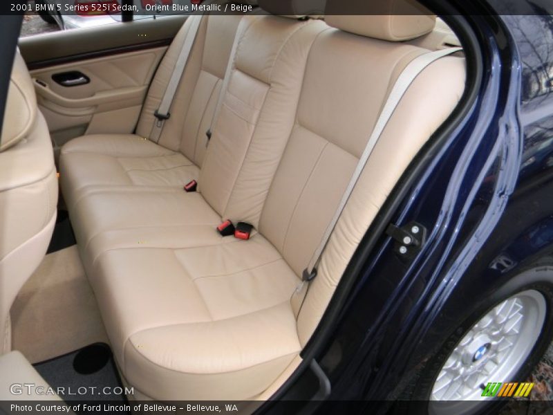 Orient Blue Metallic / Beige 2001 BMW 5 Series 525i Sedan