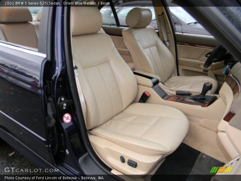 Orient Blue Metallic / Beige 2001 BMW 5 Series 525i Sedan