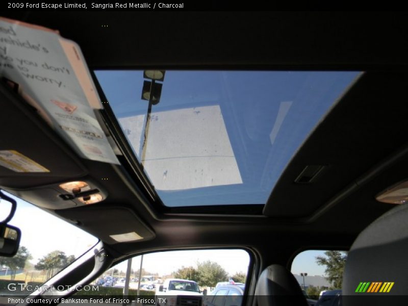 Sangria Red Metallic / Charcoal 2009 Ford Escape Limited