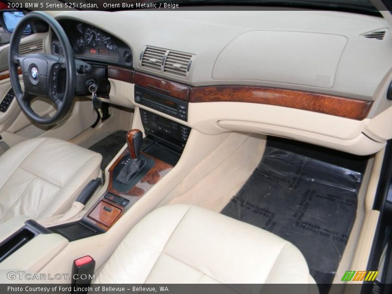 Orient Blue Metallic / Beige 2001 BMW 5 Series 525i Sedan