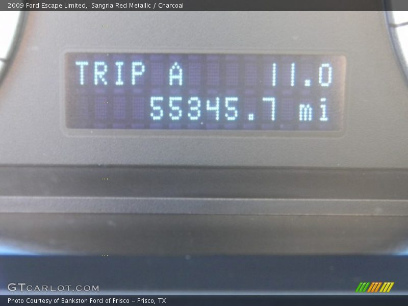 Sangria Red Metallic / Charcoal 2009 Ford Escape Limited
