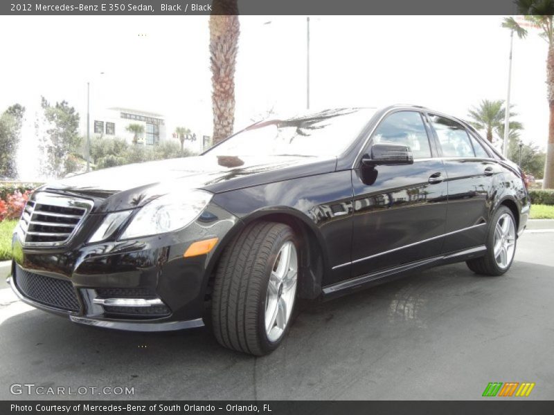 Black / Black 2012 Mercedes-Benz E 350 Sedan