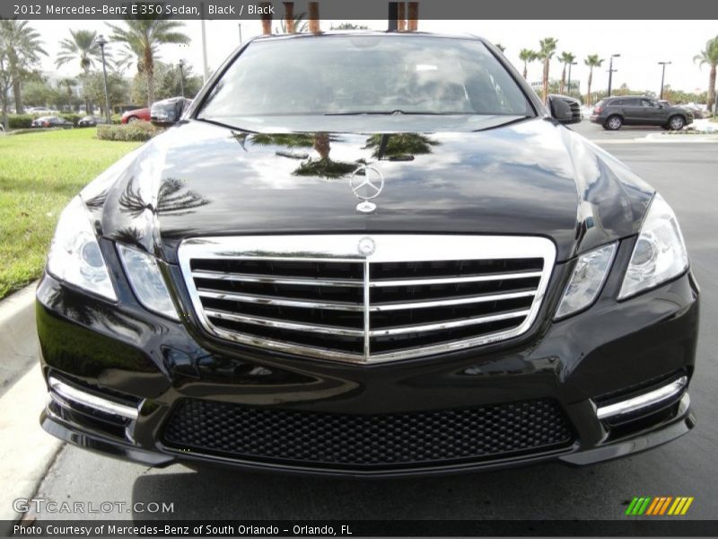 Black / Black 2012 Mercedes-Benz E 350 Sedan