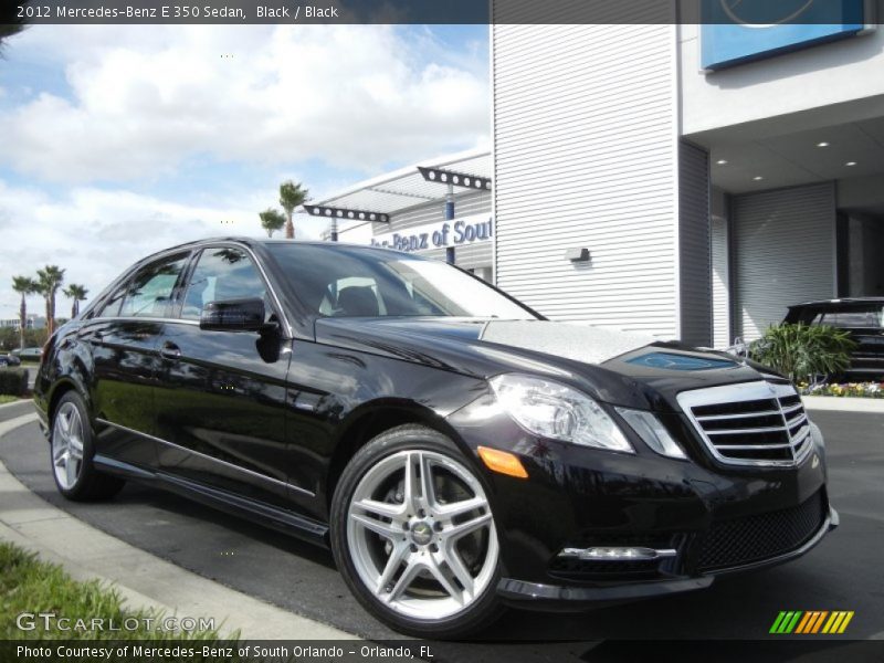 Black / Black 2012 Mercedes-Benz E 350 Sedan