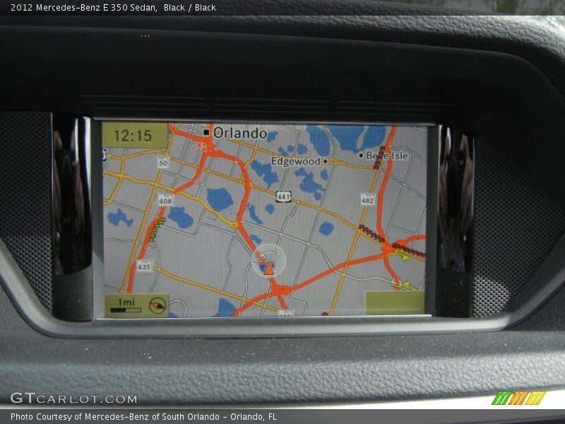Navigation of 2012 E 350 Sedan
