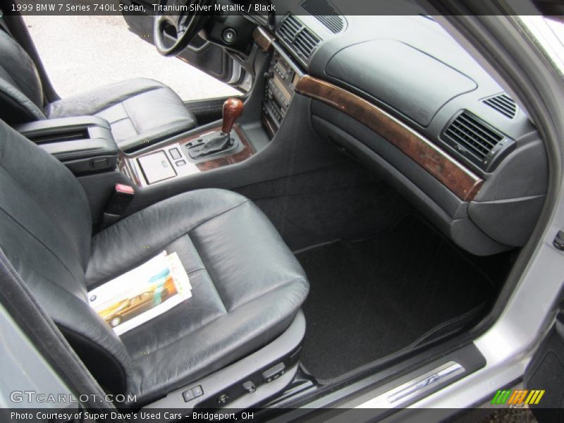 Titanium Silver Metallic / Black 1999 BMW 7 Series 740iL Sedan