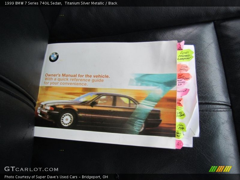 Titanium Silver Metallic / Black 1999 BMW 7 Series 740iL Sedan