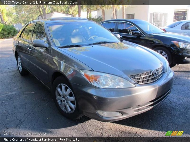 Phantom Gray Pearl / Stone 2003 Toyota Camry XLE