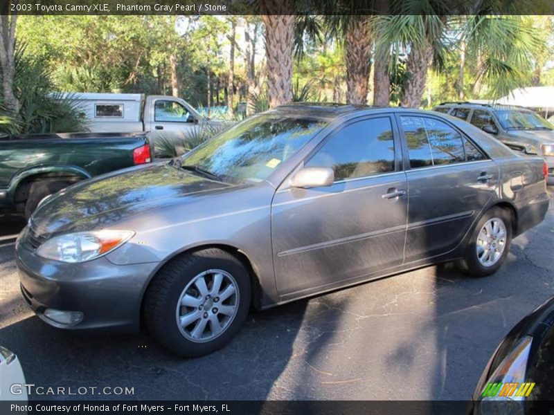 Phantom Gray Pearl / Stone 2003 Toyota Camry XLE
