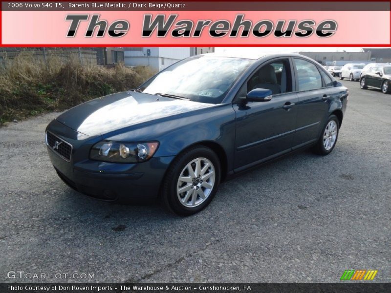 Barents Blue Metallic / Dark Beige/Quartz 2006 Volvo S40 T5