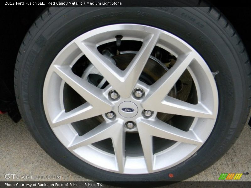Red Candy Metallic / Medium Light Stone 2012 Ford Fusion SEL