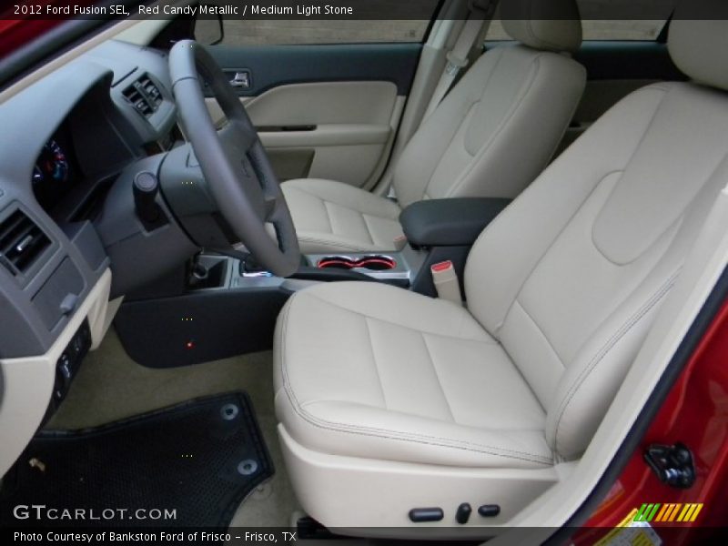 Red Candy Metallic / Medium Light Stone 2012 Ford Fusion SEL
