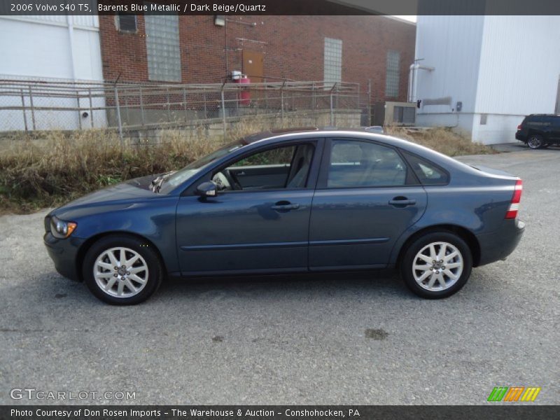 Barents Blue Metallic / Dark Beige/Quartz 2006 Volvo S40 T5