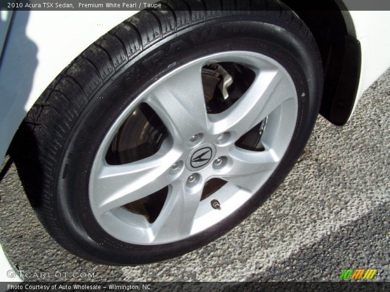 Premium White Pearl / Taupe 2010 Acura TSX Sedan