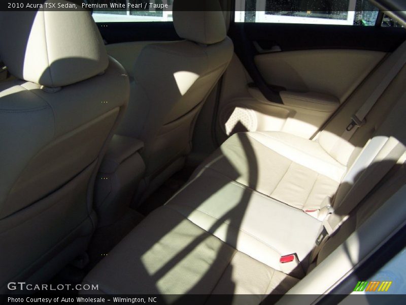 Premium White Pearl / Taupe 2010 Acura TSX Sedan