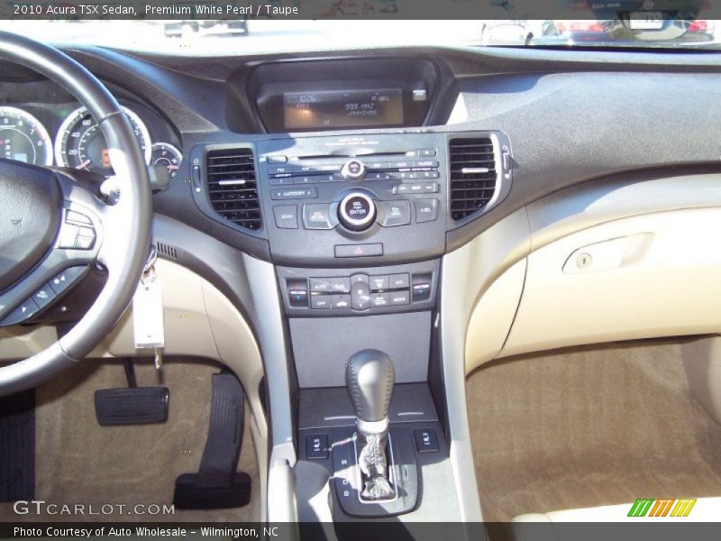 Premium White Pearl / Taupe 2010 Acura TSX Sedan