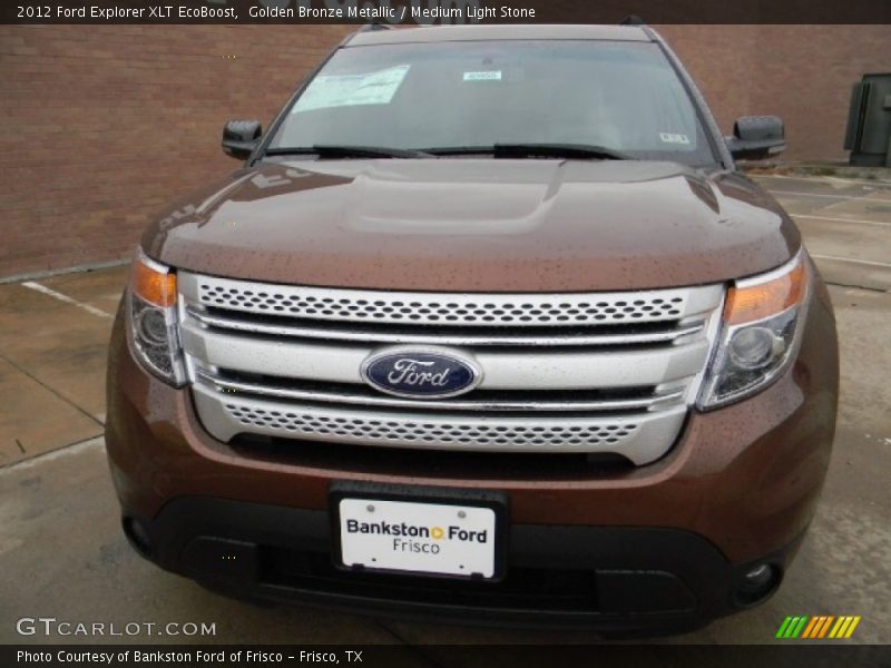Golden Bronze Metallic / Medium Light Stone 2012 Ford Explorer XLT EcoBoost