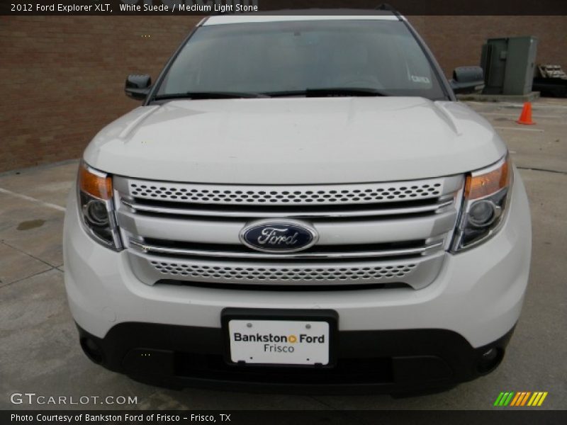 White Suede / Medium Light Stone 2012 Ford Explorer XLT