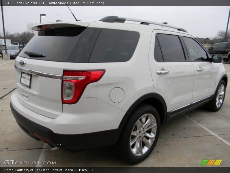 White Suede / Medium Light Stone 2012 Ford Explorer XLT