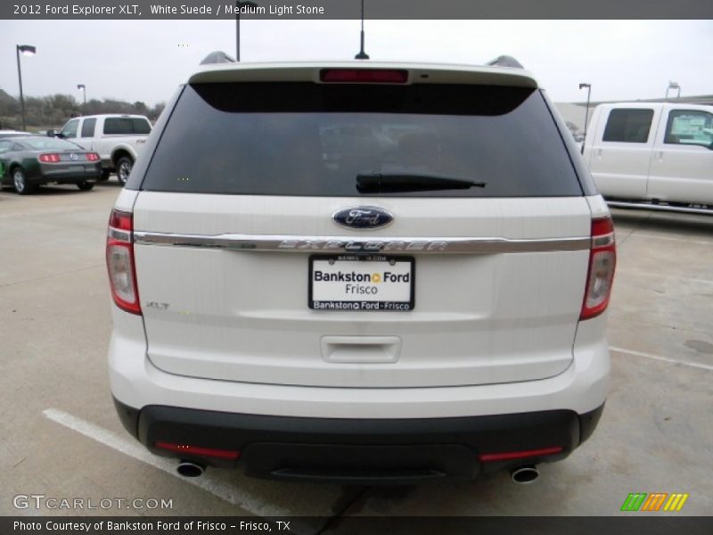 White Suede / Medium Light Stone 2012 Ford Explorer XLT
