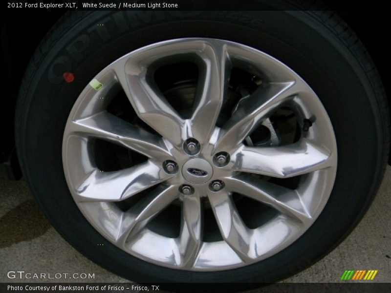 White Suede / Medium Light Stone 2012 Ford Explorer XLT