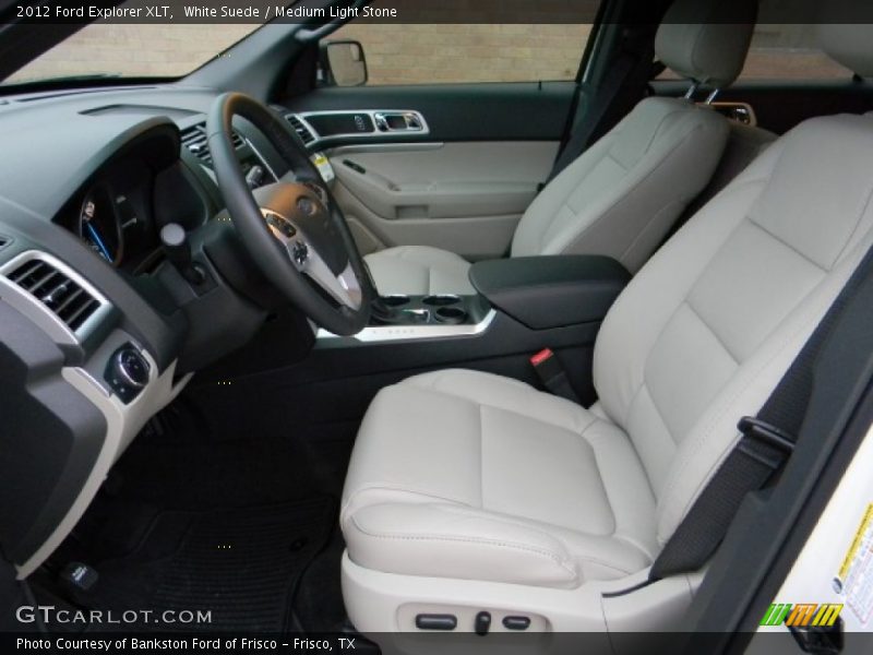 White Suede / Medium Light Stone 2012 Ford Explorer XLT