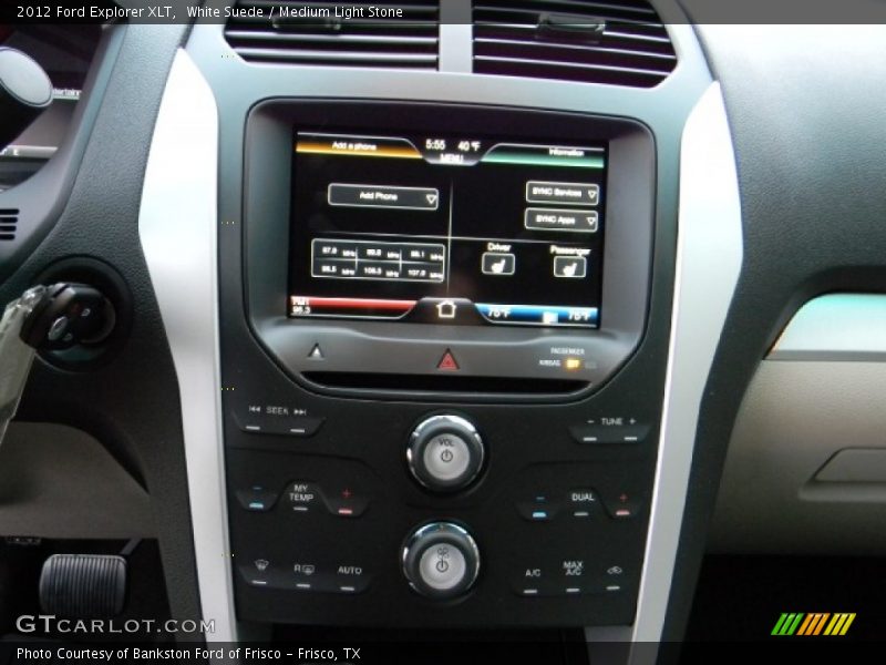 White Suede / Medium Light Stone 2012 Ford Explorer XLT
