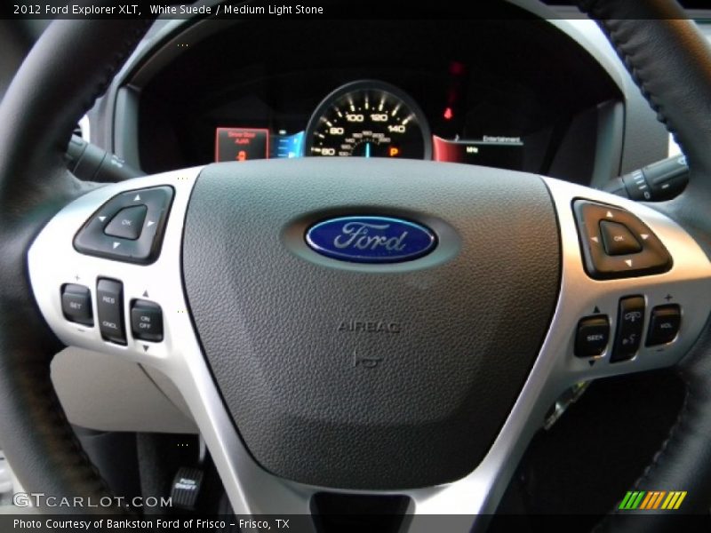 White Suede / Medium Light Stone 2012 Ford Explorer XLT