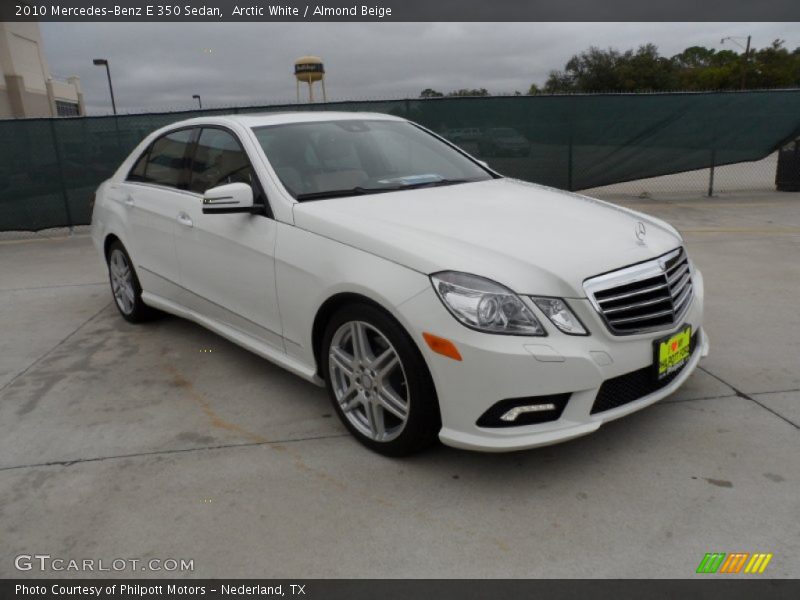 Arctic White / Almond Beige 2010 Mercedes-Benz E 350 Sedan