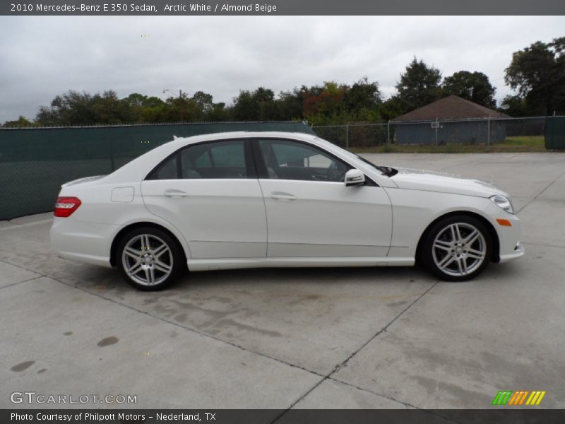 Arctic White / Almond Beige 2010 Mercedes-Benz E 350 Sedan