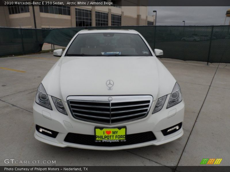 Arctic White / Almond Beige 2010 Mercedes-Benz E 350 Sedan