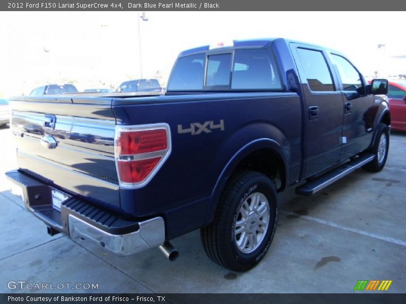 Dark Blue Pearl Metallic / Black 2012 Ford F150 Lariat SuperCrew 4x4