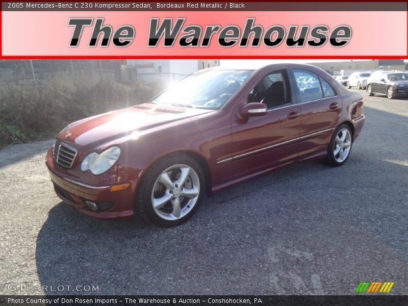 Bordeaux Red Metallic / Black 2005 Mercedes-Benz C 230 Kompressor Sedan