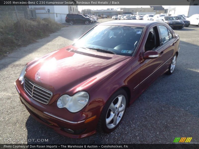 Bordeaux Red Metallic / Black 2005 Mercedes-Benz C 230 Kompressor Sedan