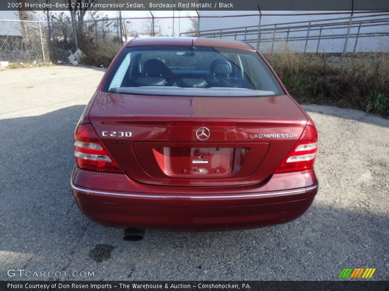 Bordeaux Red Metallic / Black 2005 Mercedes-Benz C 230 Kompressor Sedan