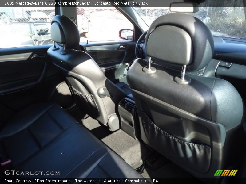 Bordeaux Red Metallic / Black 2005 Mercedes-Benz C 230 Kompressor Sedan