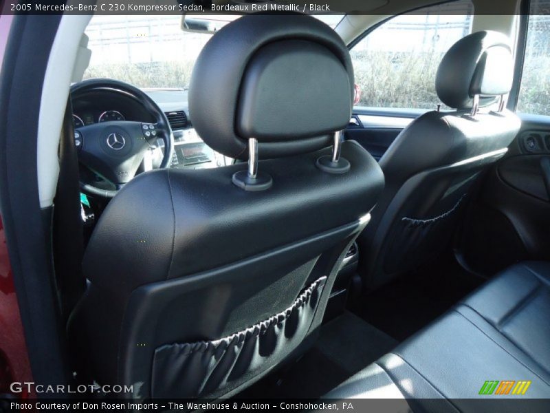 Bordeaux Red Metallic / Black 2005 Mercedes-Benz C 230 Kompressor Sedan