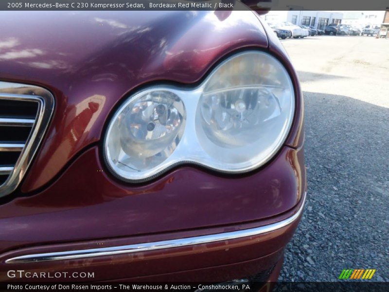Bordeaux Red Metallic / Black 2005 Mercedes-Benz C 230 Kompressor Sedan