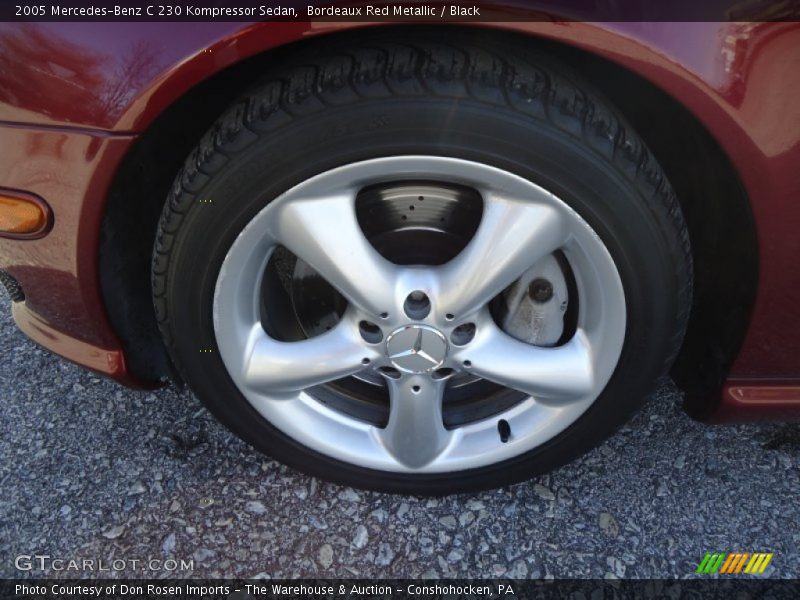 Bordeaux Red Metallic / Black 2005 Mercedes-Benz C 230 Kompressor Sedan