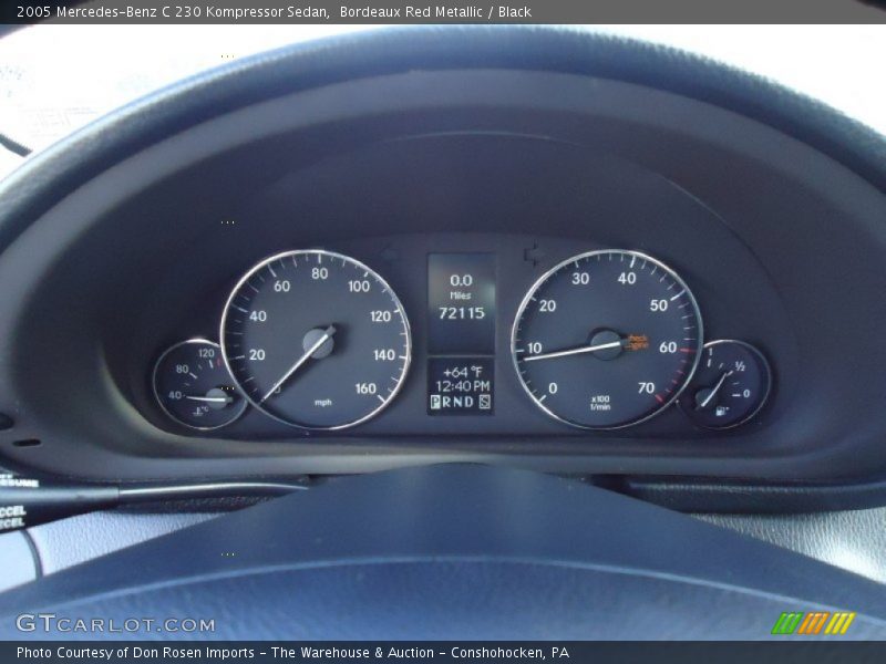  2005 C 230 Kompressor Sedan 230 Kompressor Sedan Gauges