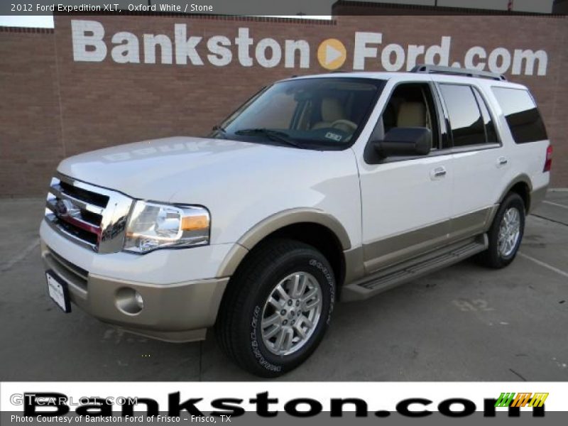 Oxford White / Stone 2012 Ford Expedition XLT