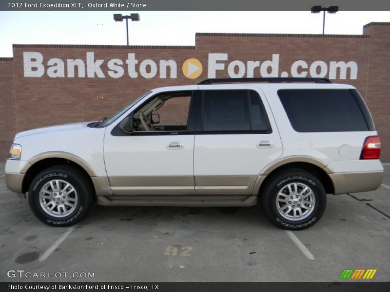 Oxford White / Stone 2012 Ford Expedition XLT